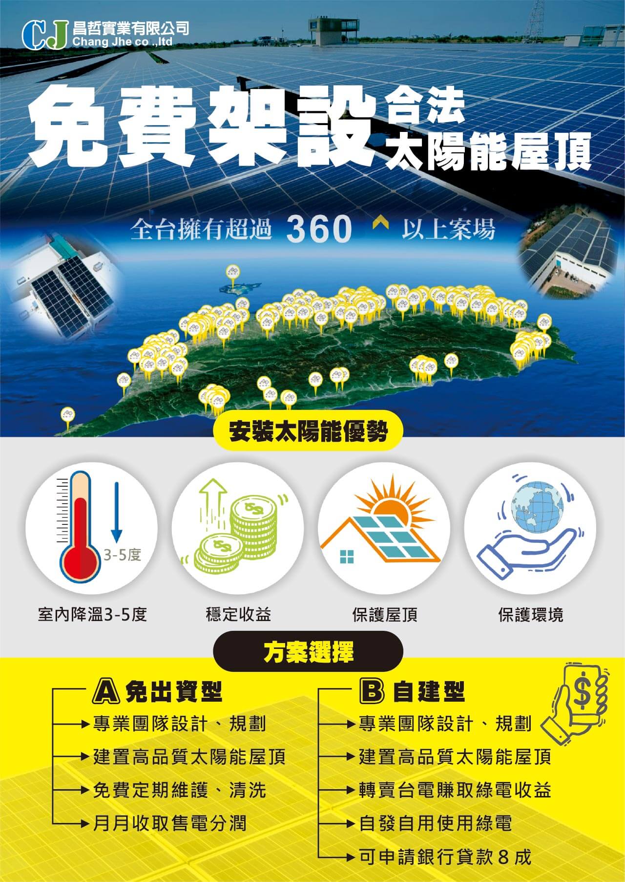 免費架設合法太陽能屋頂